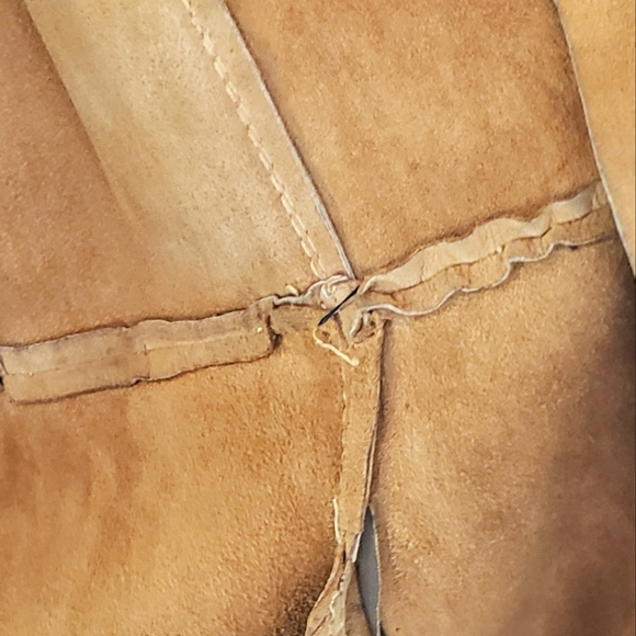 Vintage Suede Jacket Moroccan 1970s 1980s Sz Medium Urban Beach Hippy - Picture 5 of 5